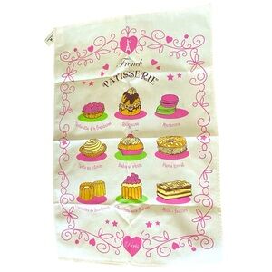 French Patisserie Kitchen Towel Tea Towel NWT Disney Parks